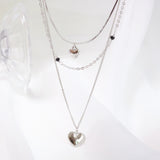 ブラックスワンレイヤードネックレス / Black Swan Layered Necklace / 2 color
