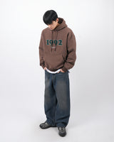 1992 ブックルナッピングクロップフードTシャツ/1992 Bookle napping crop hood t-shirt 2color