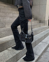 ロングルーフデニムブーツカットパンツ