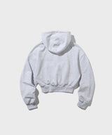 バブルロゴクロップフーディー/Burble Logo Crop Hoodie (Melange)