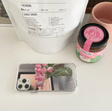 ピンクチューリップBアイフォンケース(ジェリーハード)/[jellhard case] pink tulip B