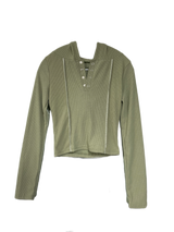 ボタンスリットスリムフーディー / Button Slit Slim Hoodie