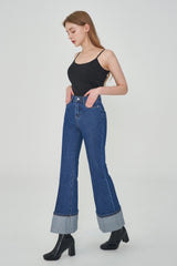 ブーツカットロールアップノンスパンデニムパンツ/BOOT CUT ROLLED UP NON-SPAN DENIM [6639]