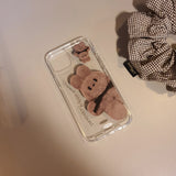 ジャイアントバニーダンダンジェリーハードアイフォンケース/Giant Bunny Dung dung Jelly Hard phone case BROWN