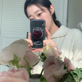 [セット] ドリンクシリーズ：ワインフォンケース + スマホグリップ / [SET] Drink series : wine phone case + griptok