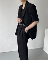CR スローリネンワイドスラックス / CR Slow Linen Wide Slacks (2 colors)