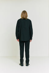 Front Layering Shirt black (6683705933942)