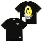 23 スマイルオーバーサイズTシャツ / 23 SMILE OVERSIZED T-SHIRTS BEIGE / BLACK
