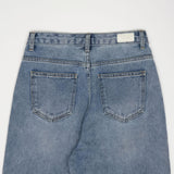 2トーンミックスロールアップデニムパンツ/TWO TONE MIXED ROLL UP DENIM PANTS [6605]