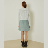 アズールショートカーディガン / Azure short cardigan (white)