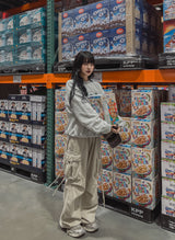 イヤーロップピグメントカーゴワイドパンツ