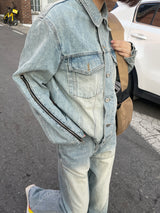 ジッパーデニムジャケット