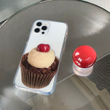 チェリーカップケーキフォーンケース スマホグリップ セット