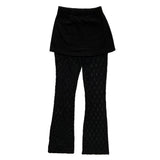 Lace skirt pants