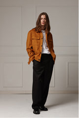 Belted wide slacks - Black (4622119960694)