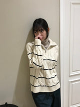 Serac zip-up knit 