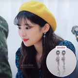  Diamond Petals Earring - Light Sapphire (Lovelyz Jiae, April Chaekyung Earring)