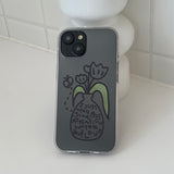 Black - LOVE VASE Phone Case