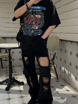 Attention News Paper Short Sleeve T Shirt (2color)