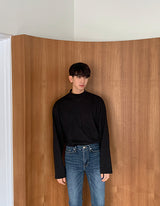 パーフェクトセミハーフネックTシャツ