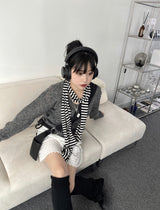 ベーシックアルパカVネックニット / Basic alpaca v-neck knit