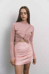 Shirring Top Pink