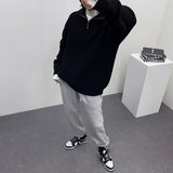 ラムウールタートルネックセミジップ / UN Ramswool Turtleneck Semi Zip-Up (4 colors)