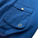 Nylon Raglan Crewneck_Indigo Blue