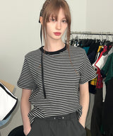 STRIPE T-SHIRTS (GRAY)