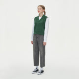 CABLE KNIT VEST_GREEN (6610823282806)