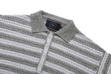 パンチングニットポロ / PUNCHING KNIT POLO_GRAY