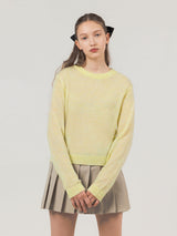 CREW NECK CROP KNIT LEMON (6678692855926)