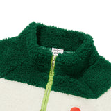 KIRSH X MISAKI KAWAI KIDS FLEECE HALF ZIP UP [GREEN]