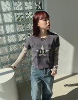 レイヤードスターTシャツ/Layered Star T-shirt (2color)
