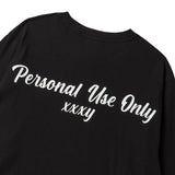 オーバーフィットパーソナルプリンティングロングスリーブT/OVERFIT PERSONAL PRINTING LONG-SLEEVED T-BLACK