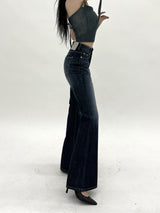 ハイライトウォッシングデニムブーツカットパンツ/800. Highlight washing denim boots cut pt