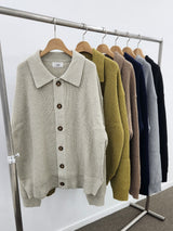 selon daily loosefit kara button cardigan