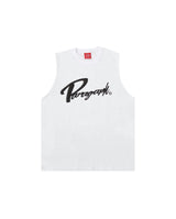 パラグラフカーシブスリーブレス / paragraph cursive sleeveless 3color (6585432735862)