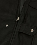 87-STAN025 [Vegan Suede] Multi-pocket Suede Best Black
