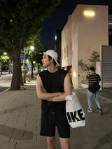 ラーガーアイススリットノースリーブシャツ / Lager Ice Slit Sleeveless Shirt (2 colors)