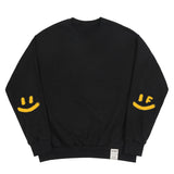 エルボー スプレー ドット スマイル ドローイング スウェットシャツ / Elbow Spray Smile Drawing Sweatshirt