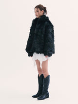 Popo fur jacket BLACK