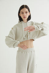 SM:]E CROP HOODIE OATMEAL (6608592896118)