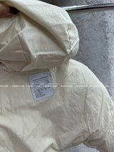 reversible duck down double-sided crop padded coat