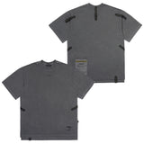 23 フランケンシュタインピグメントオーバーサイズTシャツ / 23 FRANKENSTEIN PIGMENT OVERSIZED T-SHIRTS BEIGE / CHARCOAL
