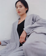 WARM-FLEECE HERITAGE CARDIGAN (Gray) / ウォームフリースヘリテージカーディガン