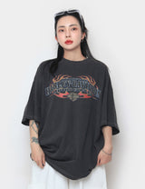 Fire Harley Motor Short-Sleeved T-shirt
