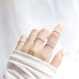 デイリーレイヤードリング 6セット / Daily layered ring 6 set (2 color)