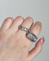 [aespa/Nmixx/Wooah/TNX] Silver gemstone ring_2