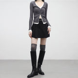 Weevil cargo pleated skirt